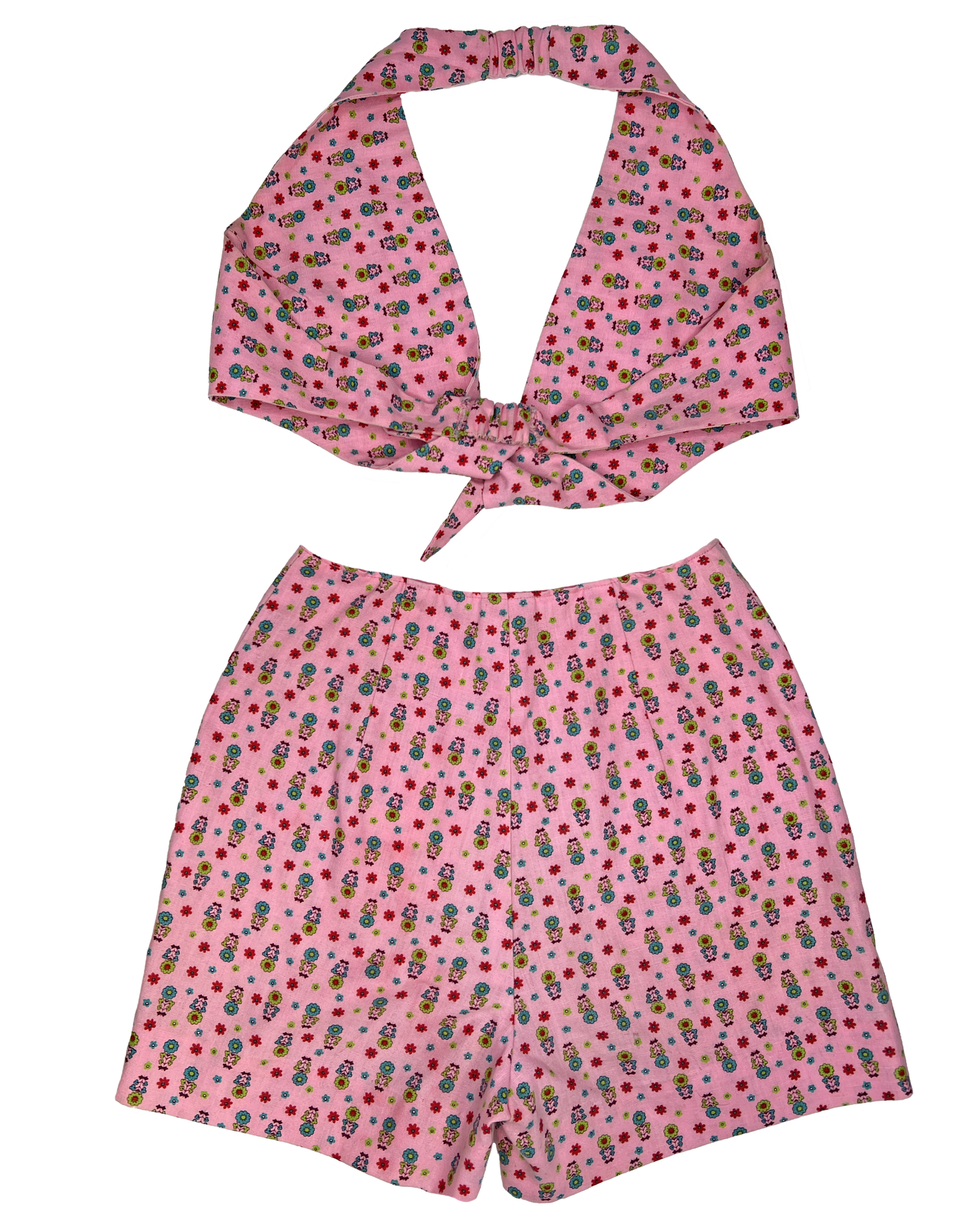 Vintage 2-pc Floral Set