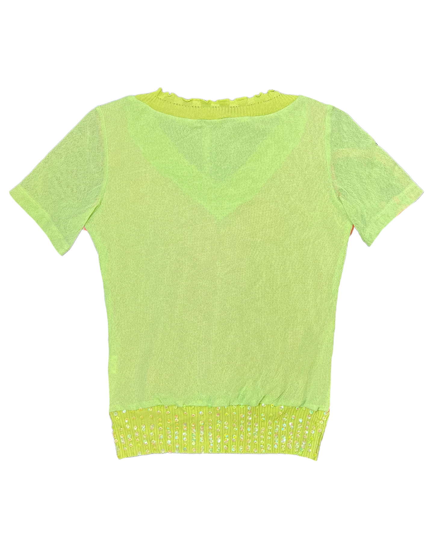 2000s Beaded Micromesh Top