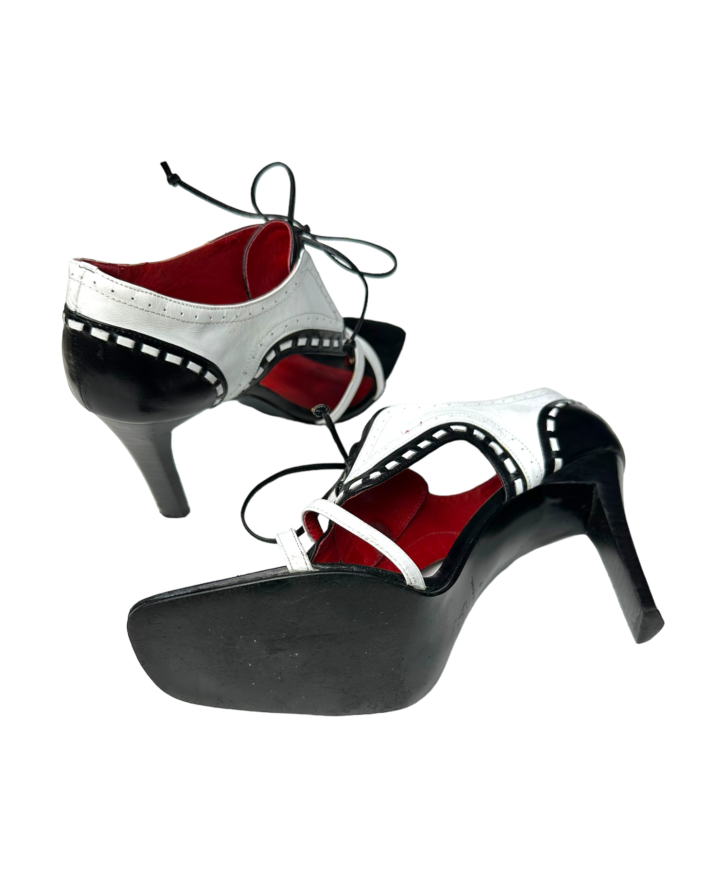 90s Tuxedo Heel Sandals