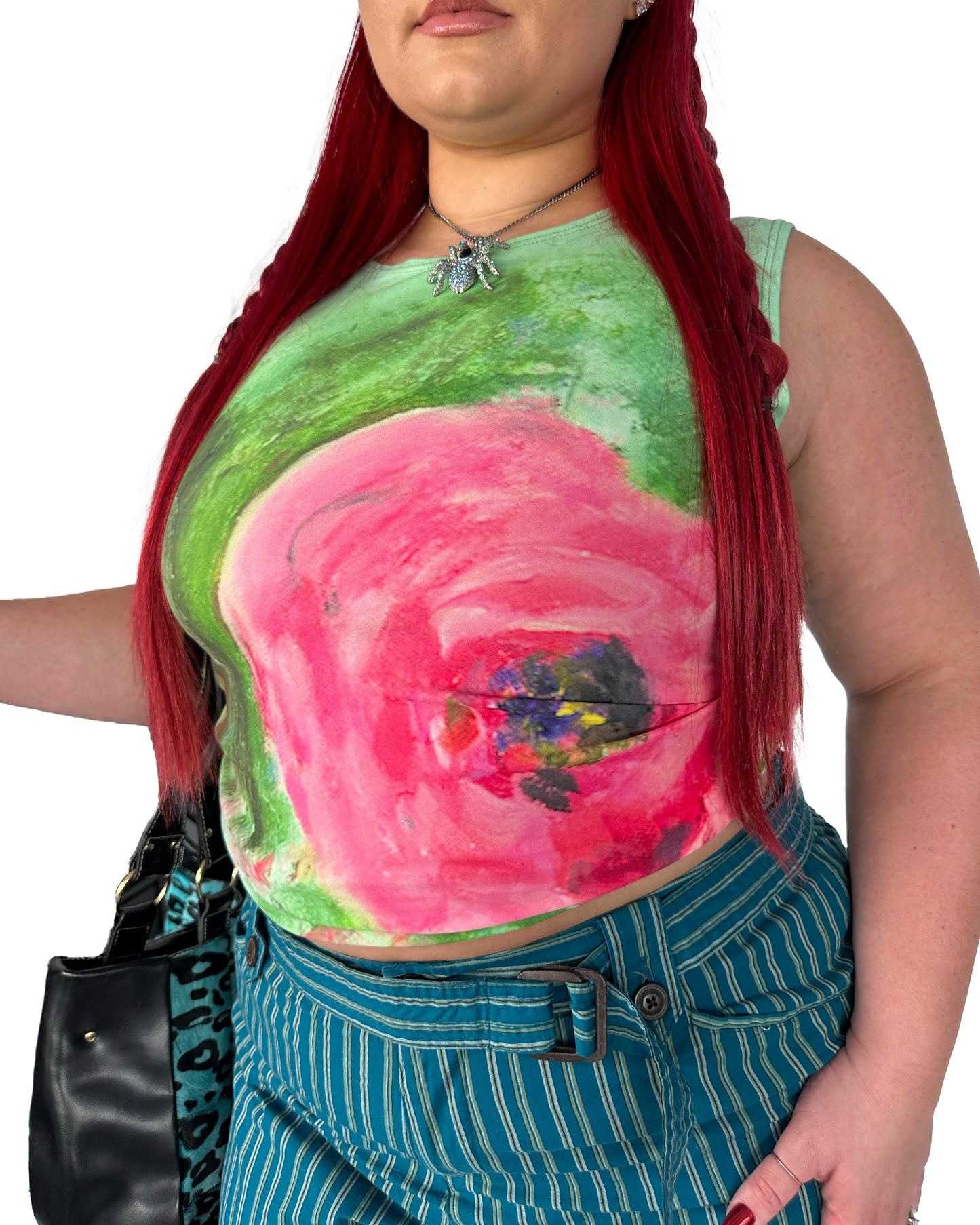 Digital Print Rose Tank