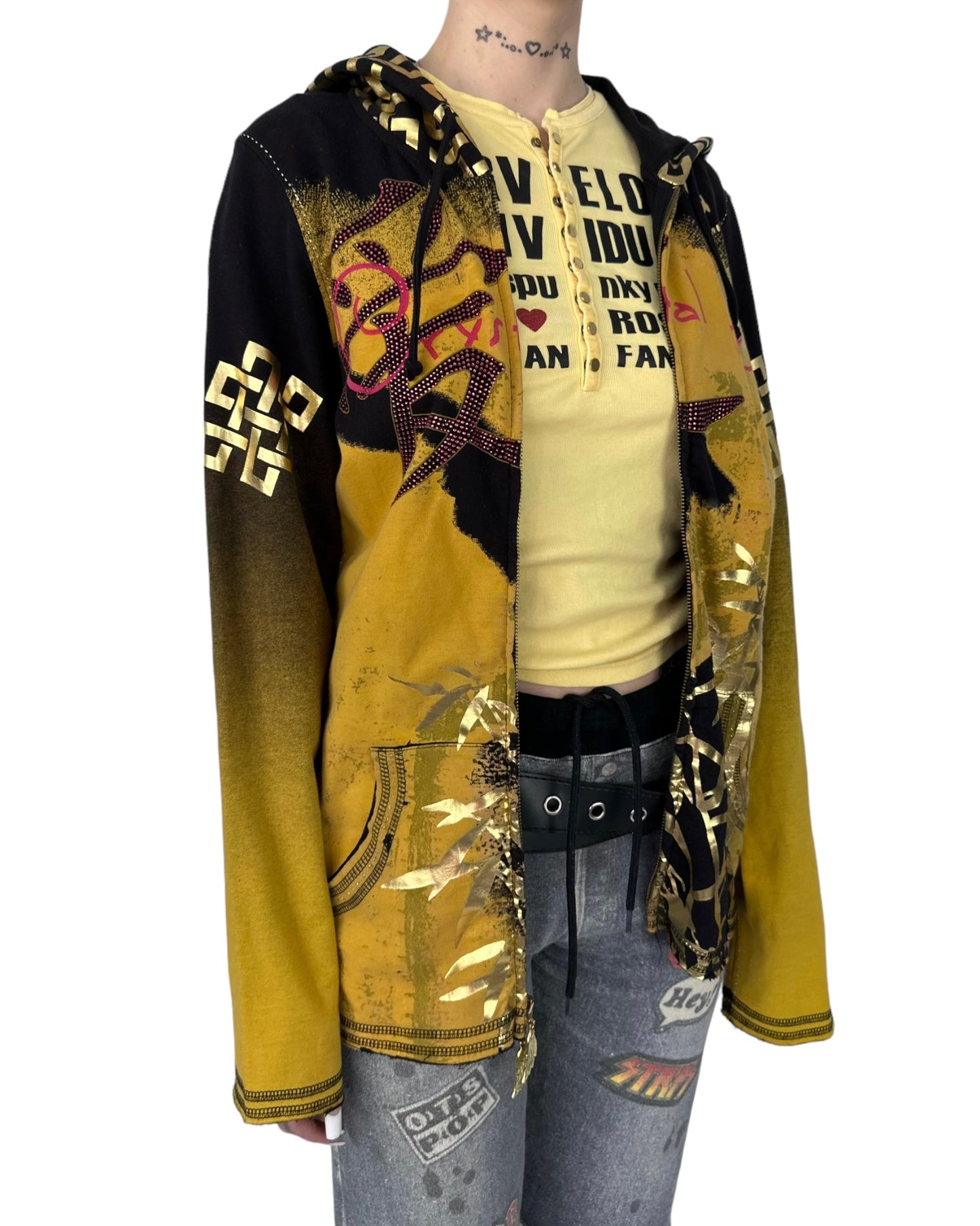 Crystal Rock By Christian Audigier Hoodie