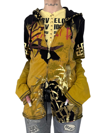 Crystal Rock By Christian Audigier Hoodie