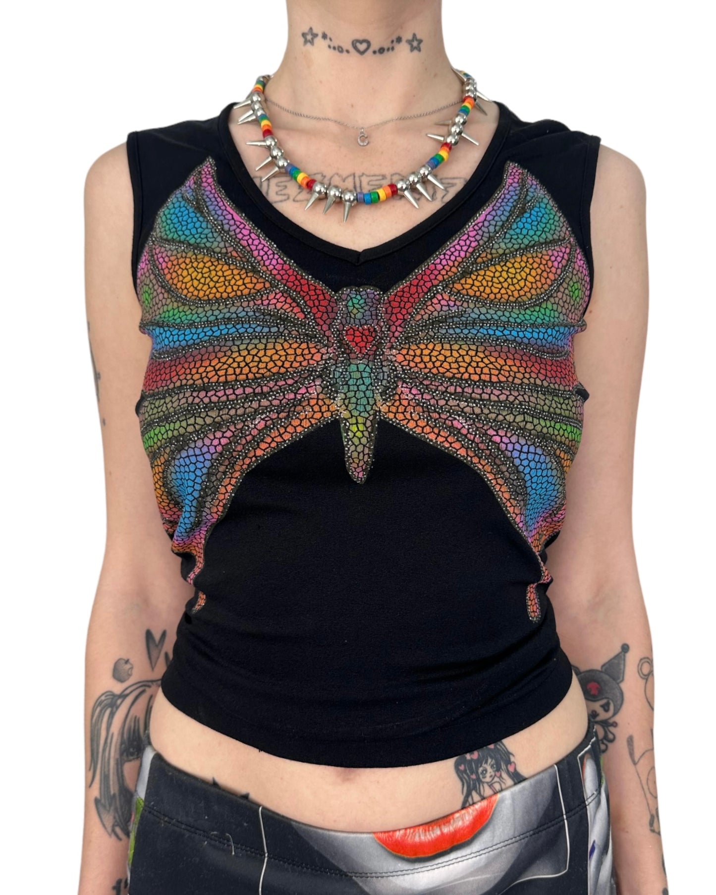 Y2K Butterfly Tank Top