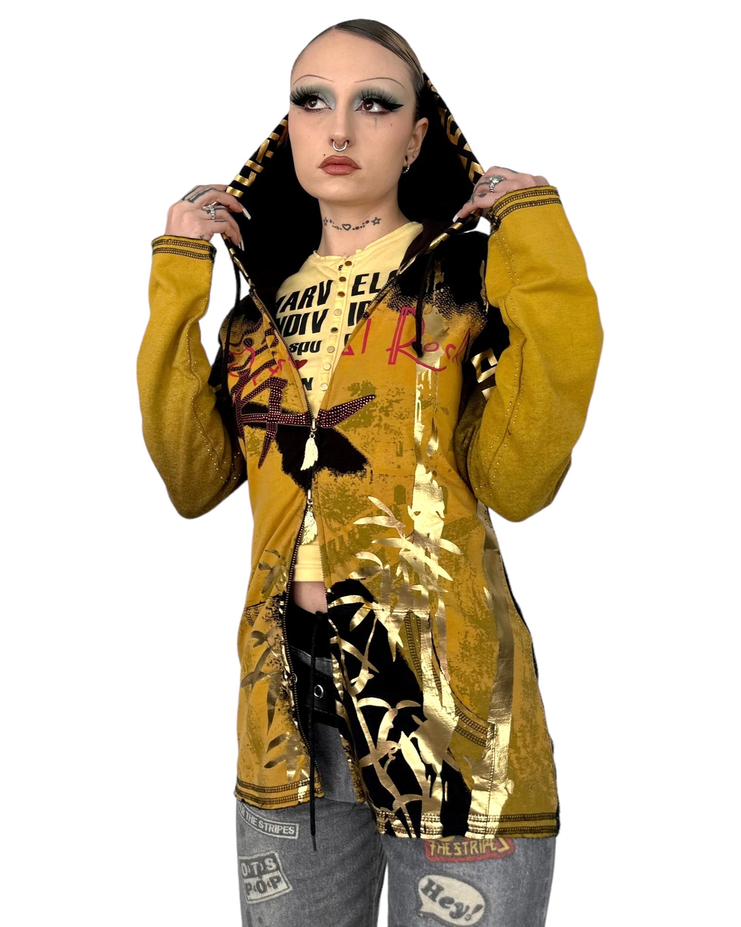 Crystal Rock By Christian Audigier Hoodie