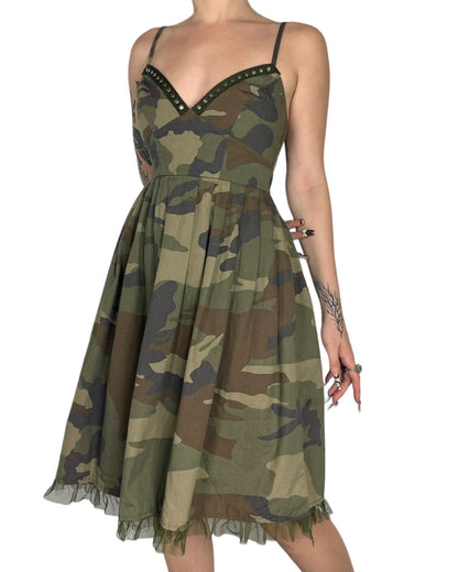 Studded Camo Dress