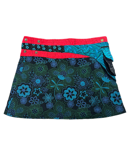 Allover Print Wrap Skirt