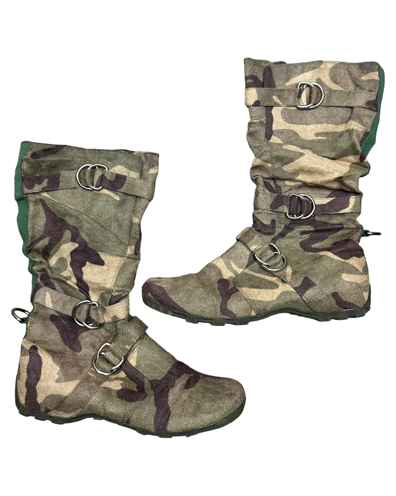 Strappy Camo Boots