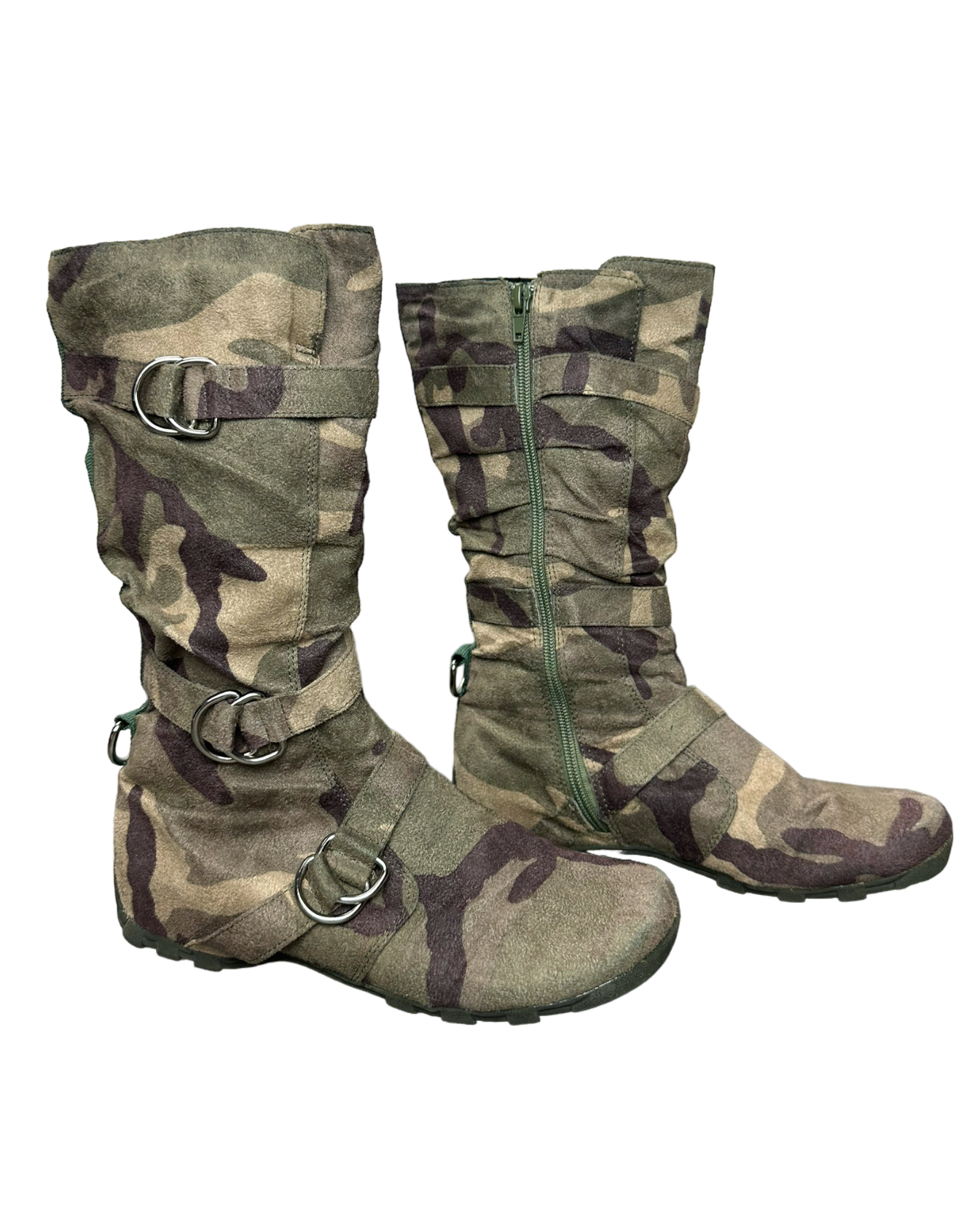 Strappy Camo Boots