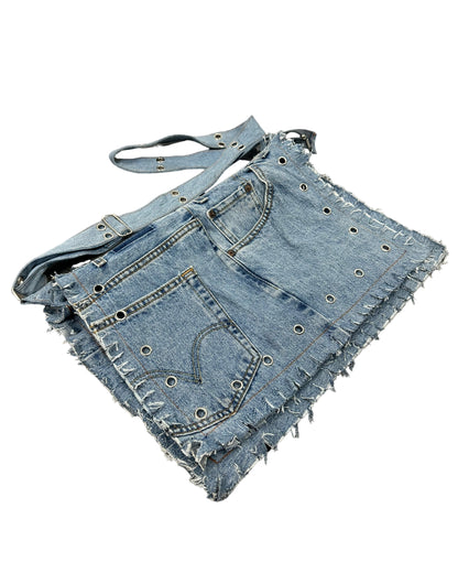 Denim Messenger Bag