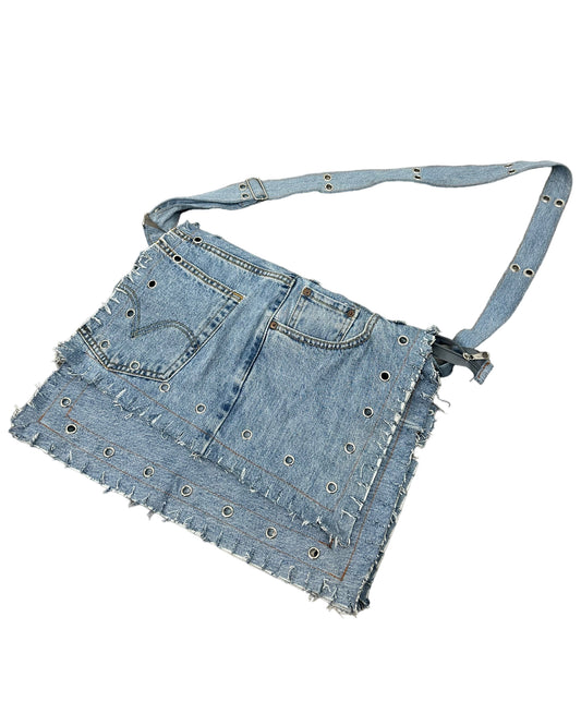 Denim Messenger Bag