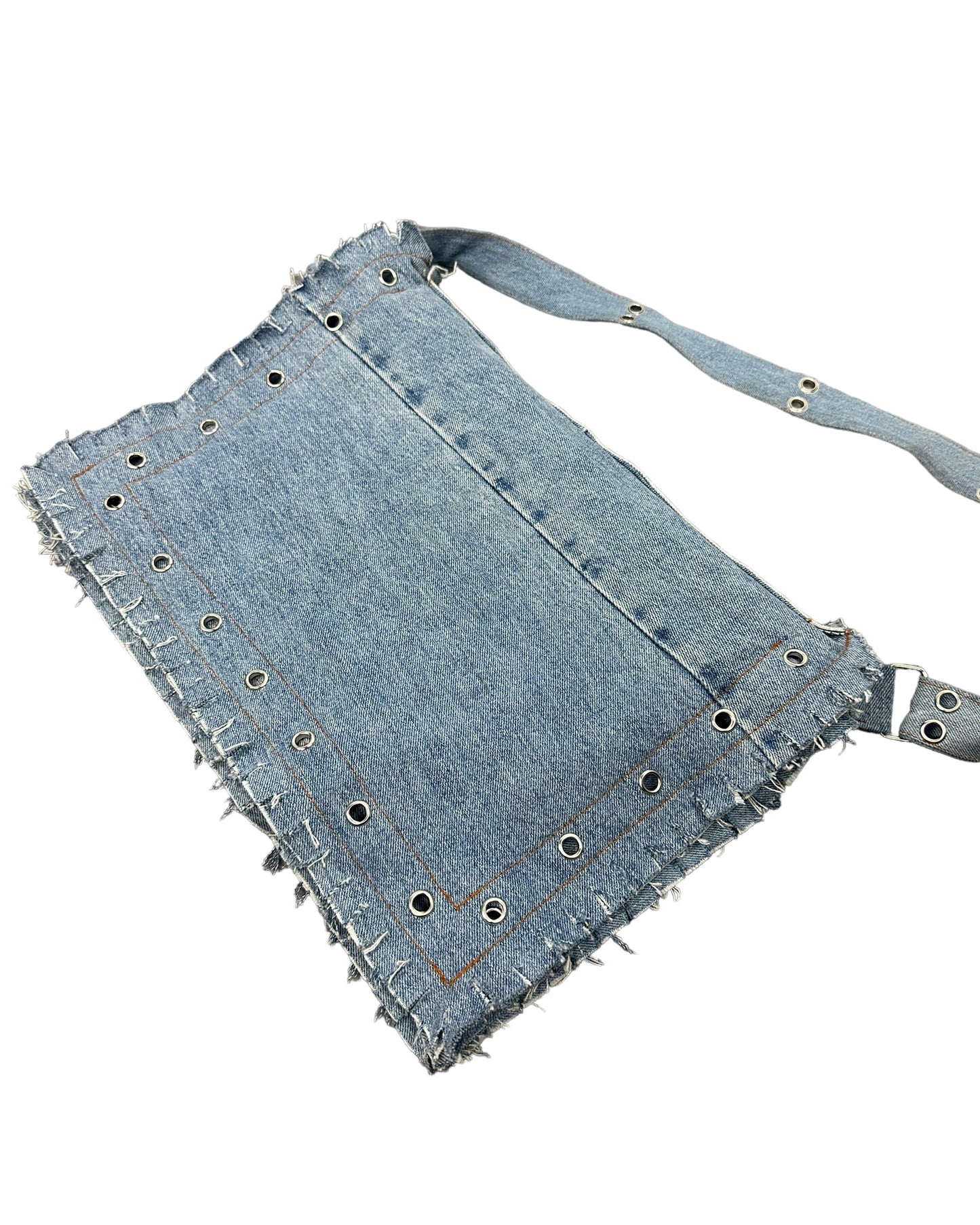 Denim Messenger Bag