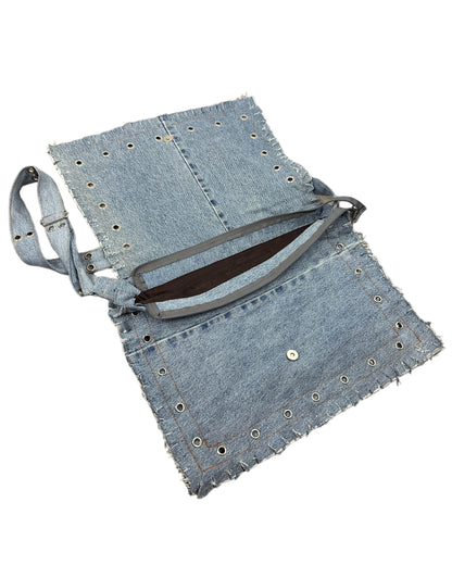 Denim Messenger Bag