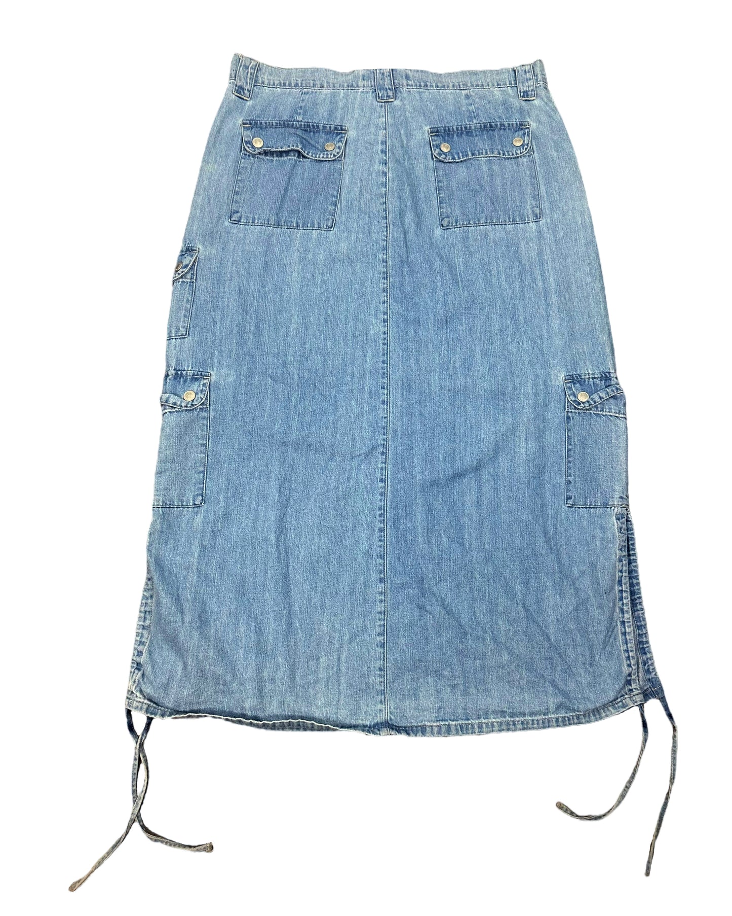 Vintage Denim Maxi Skirt