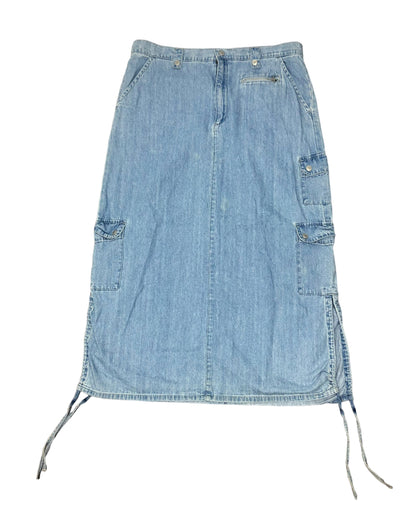 Vintage Denim Maxi Skirt