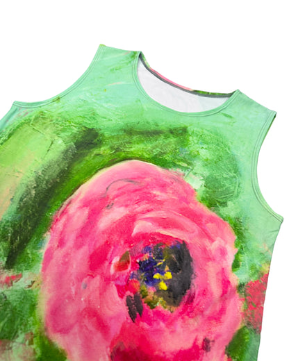 Digital Print Rose Tank