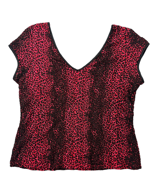 Vintage Leopard Print Top