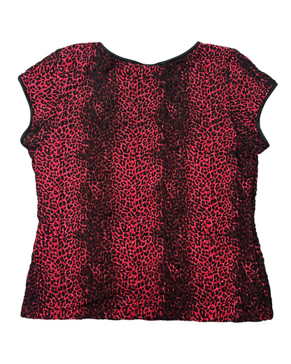 Vintage Leopard Print Top