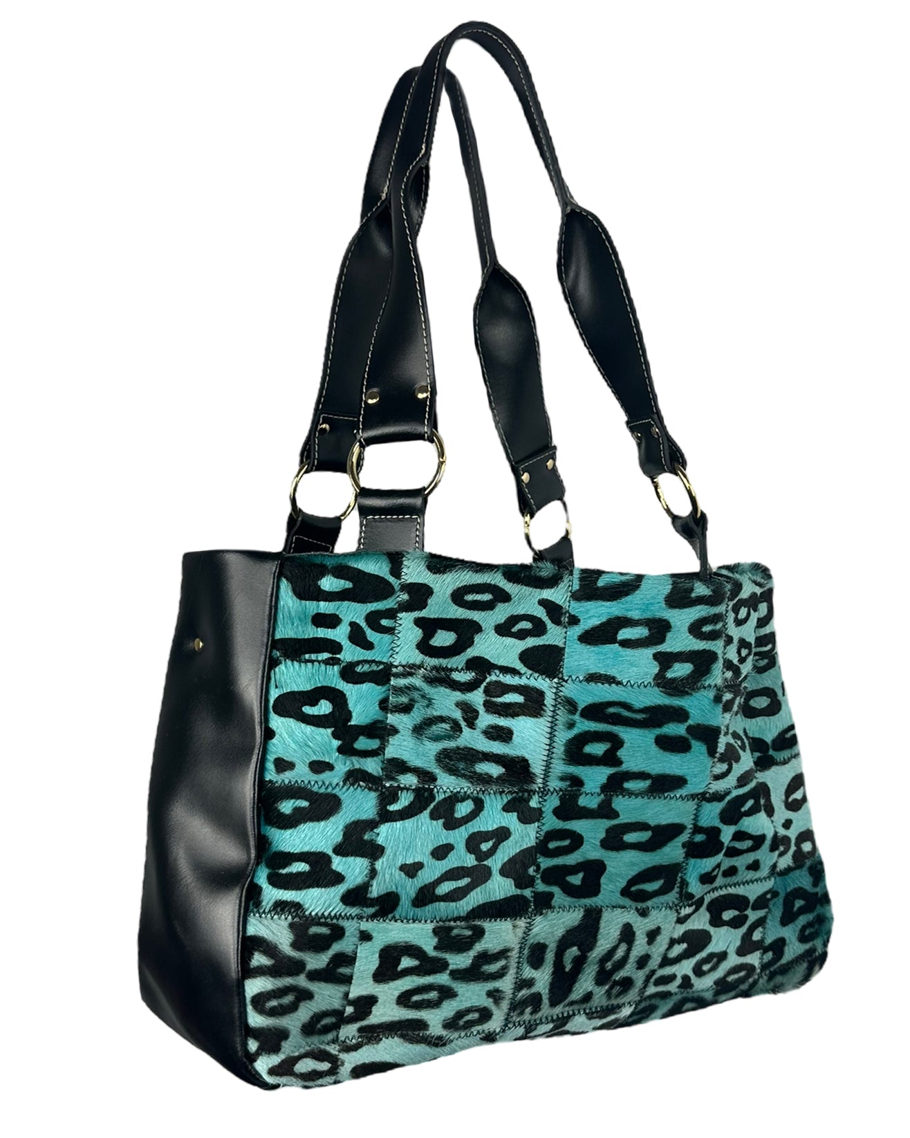 Leather Cheetah Print Purse