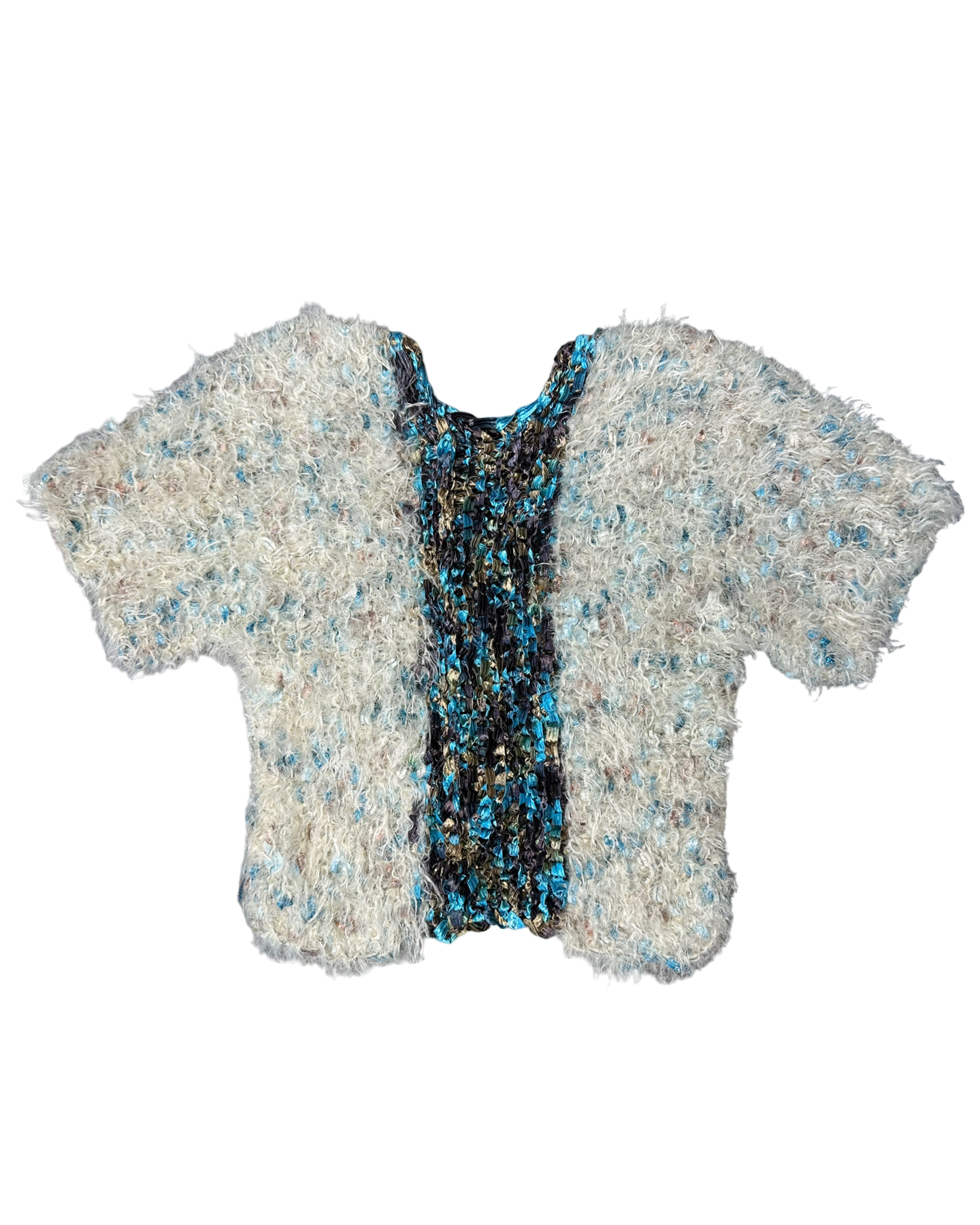 Unique Fuzzy Cardigan Top