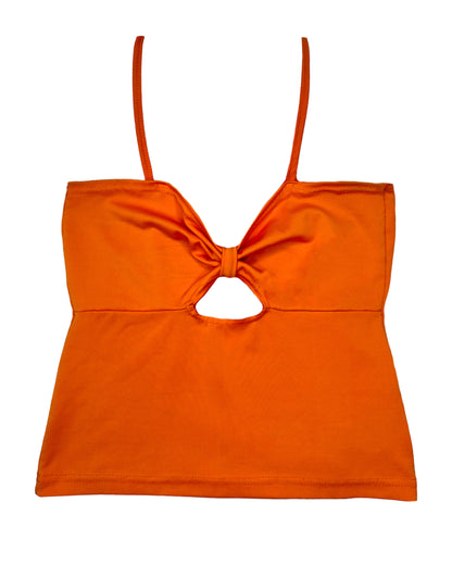 Vintage Orange Cutout Tank