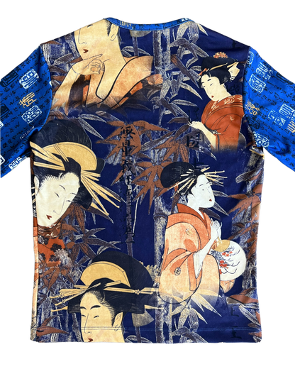 90s Geisha Print 3/4 Sleeve