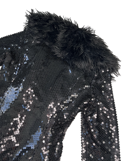 Betsey Johnson Sequin Coat