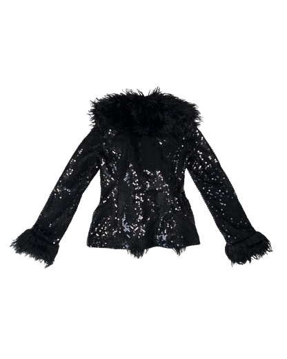 Betsey Johnson Sequin Coat