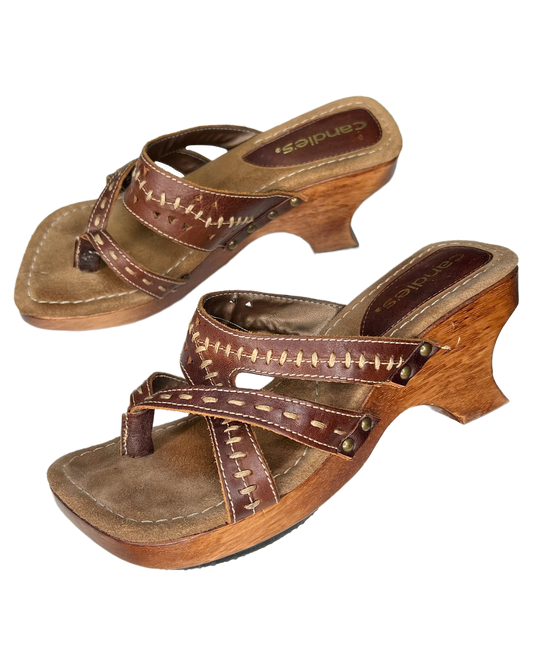 Candies Wooden Platform Heels
