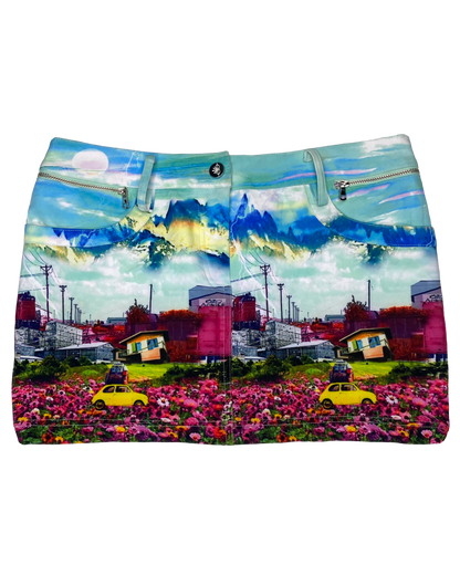 Cityscape Miniskirt