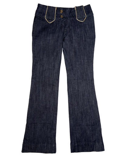 Dark Denim Flares