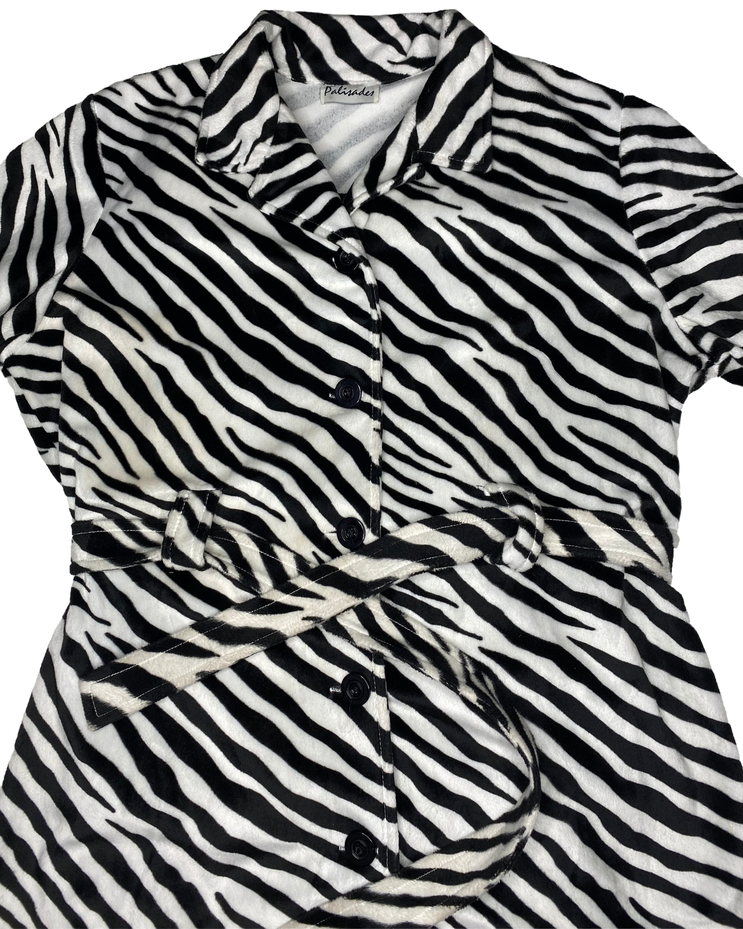 Vintage Zebra Fuzzy Coat