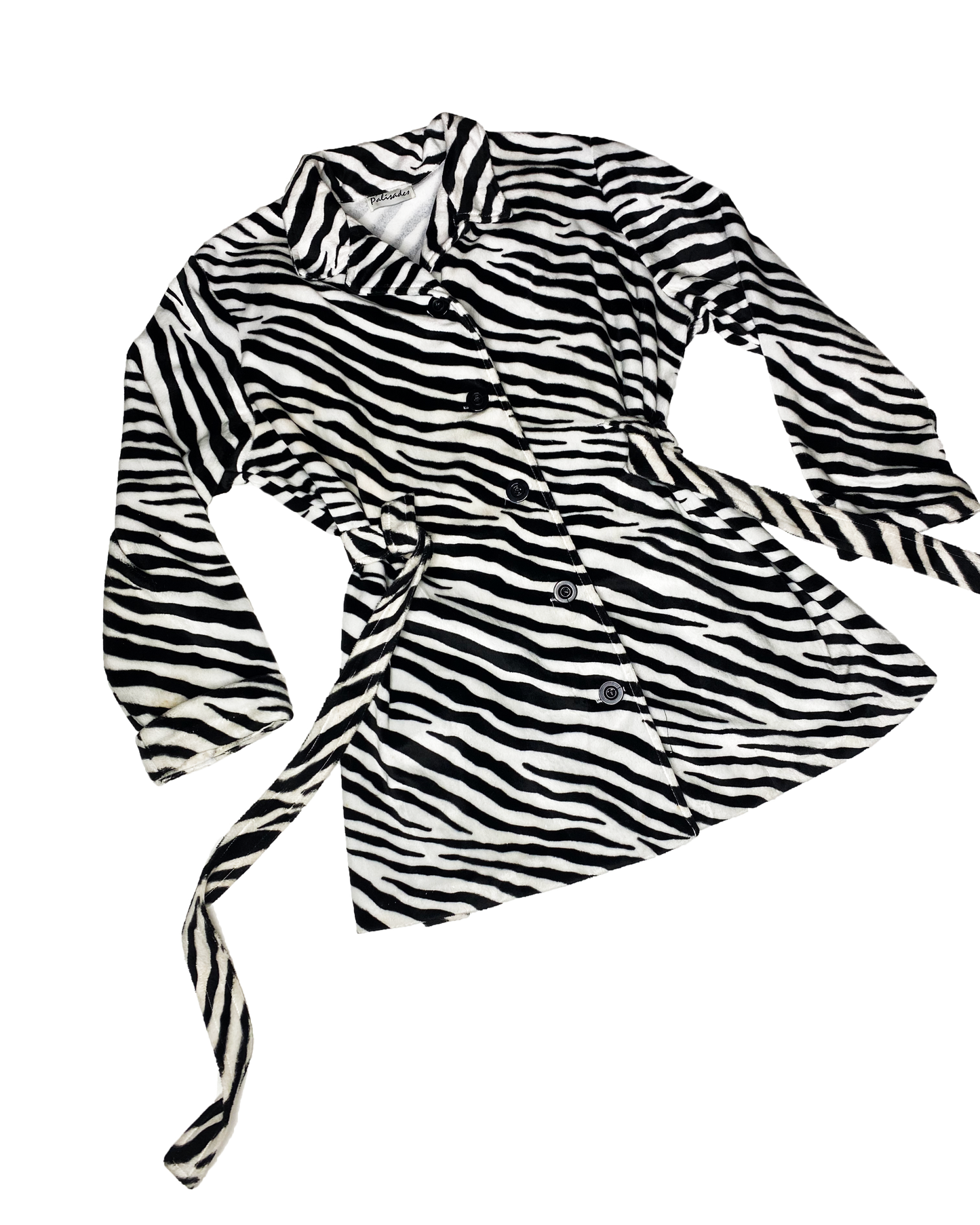 Vintage Zebra Fuzzy Coat