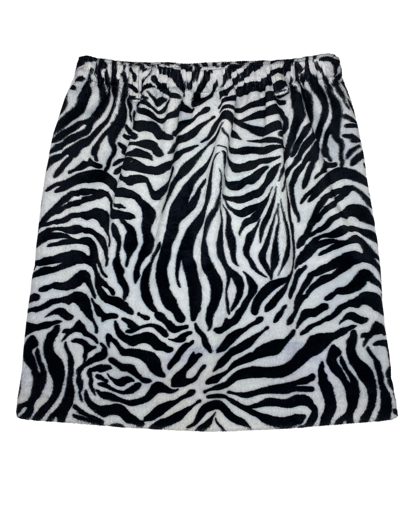 Vintage Zebra Fuzzy Skirt