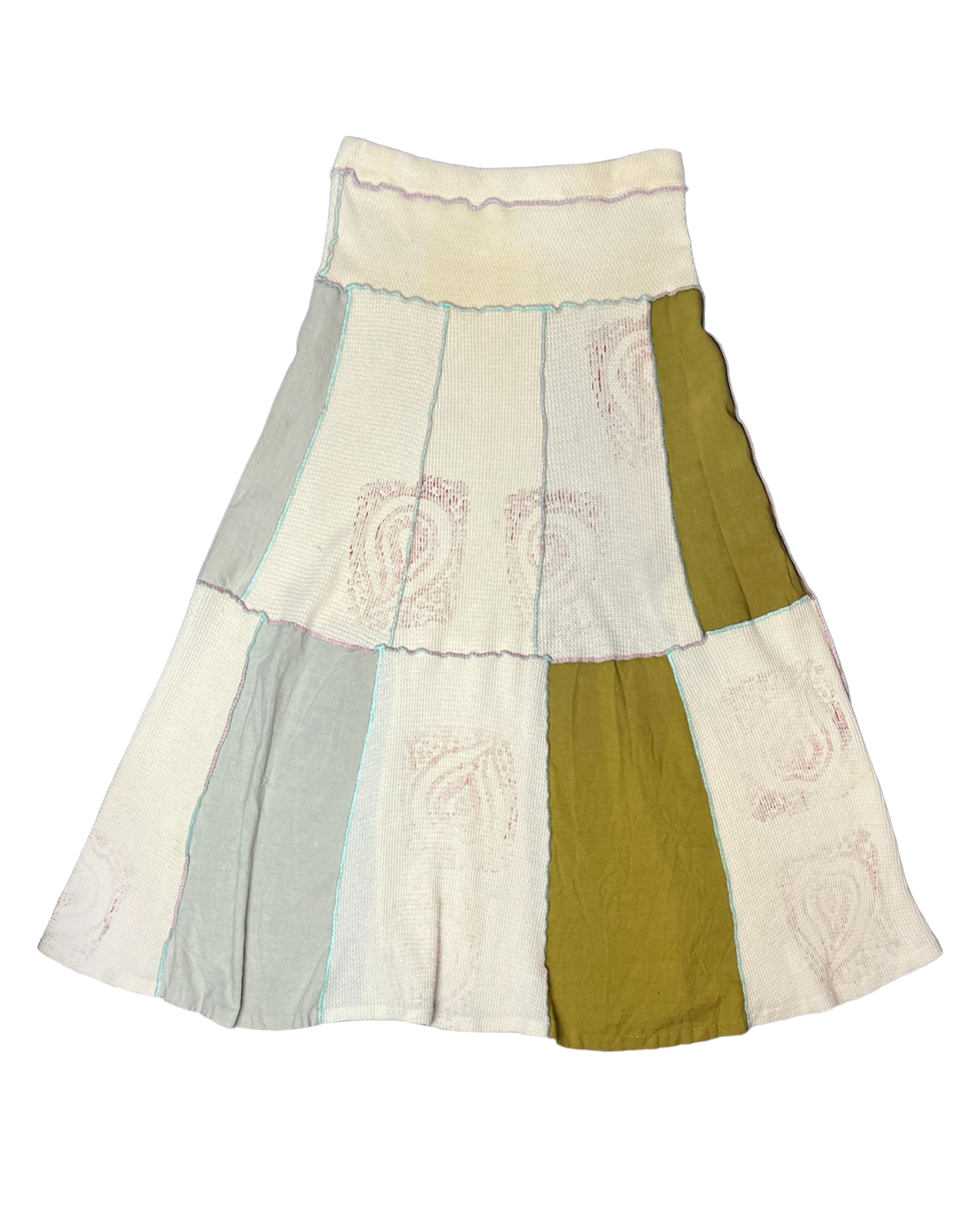 Vintage Patchwork Maxi Skirt