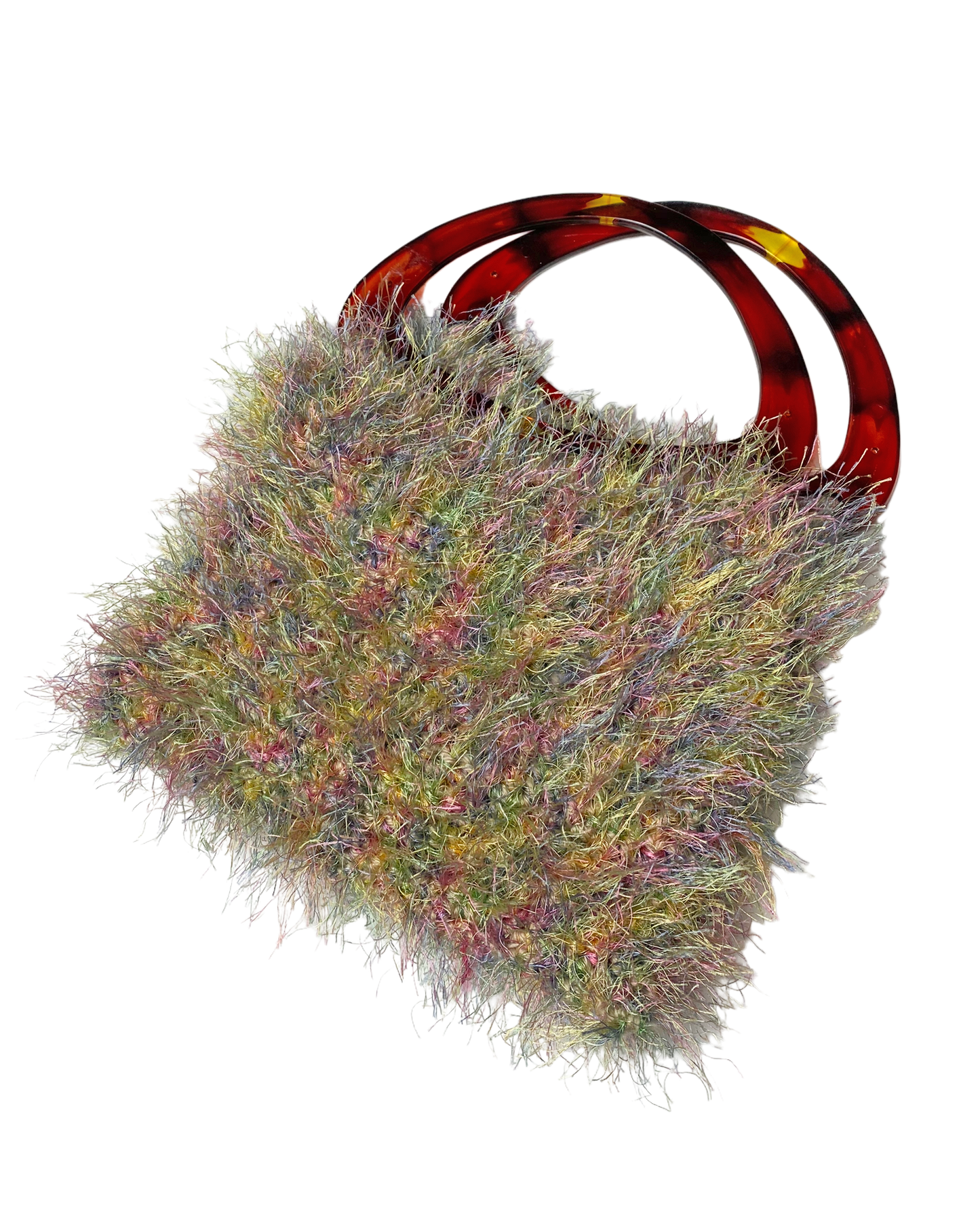 Multicolor Fuzzy Charm Purse