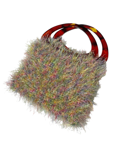 Multicolor Fuzzy Charm Purse