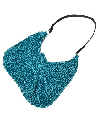 Teal Crochet Handbag