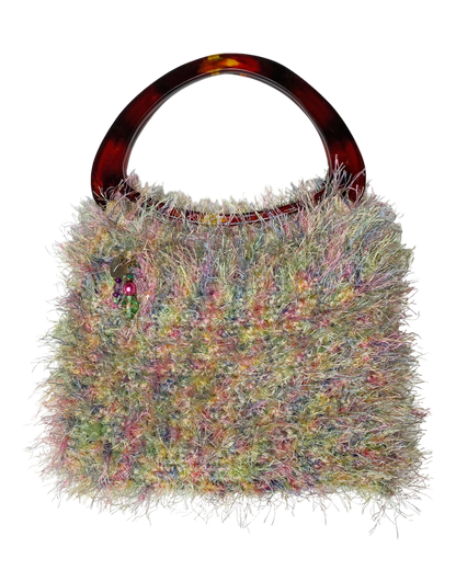 Multicolor Fuzzy Charm Purse