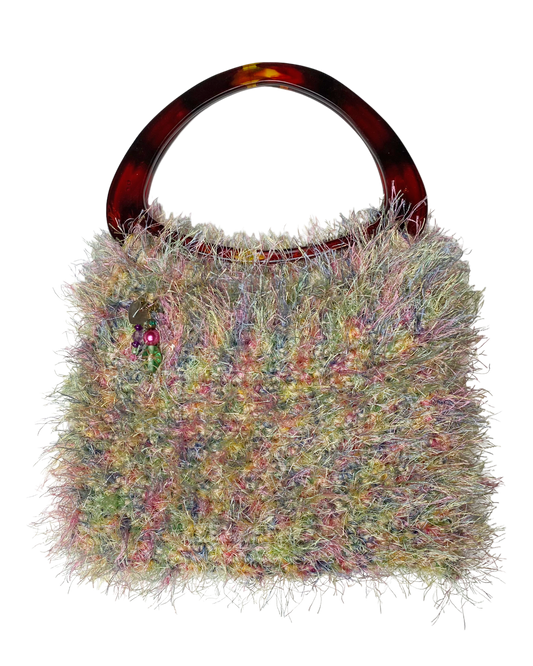 Multicolor Fuzzy Charm Purse