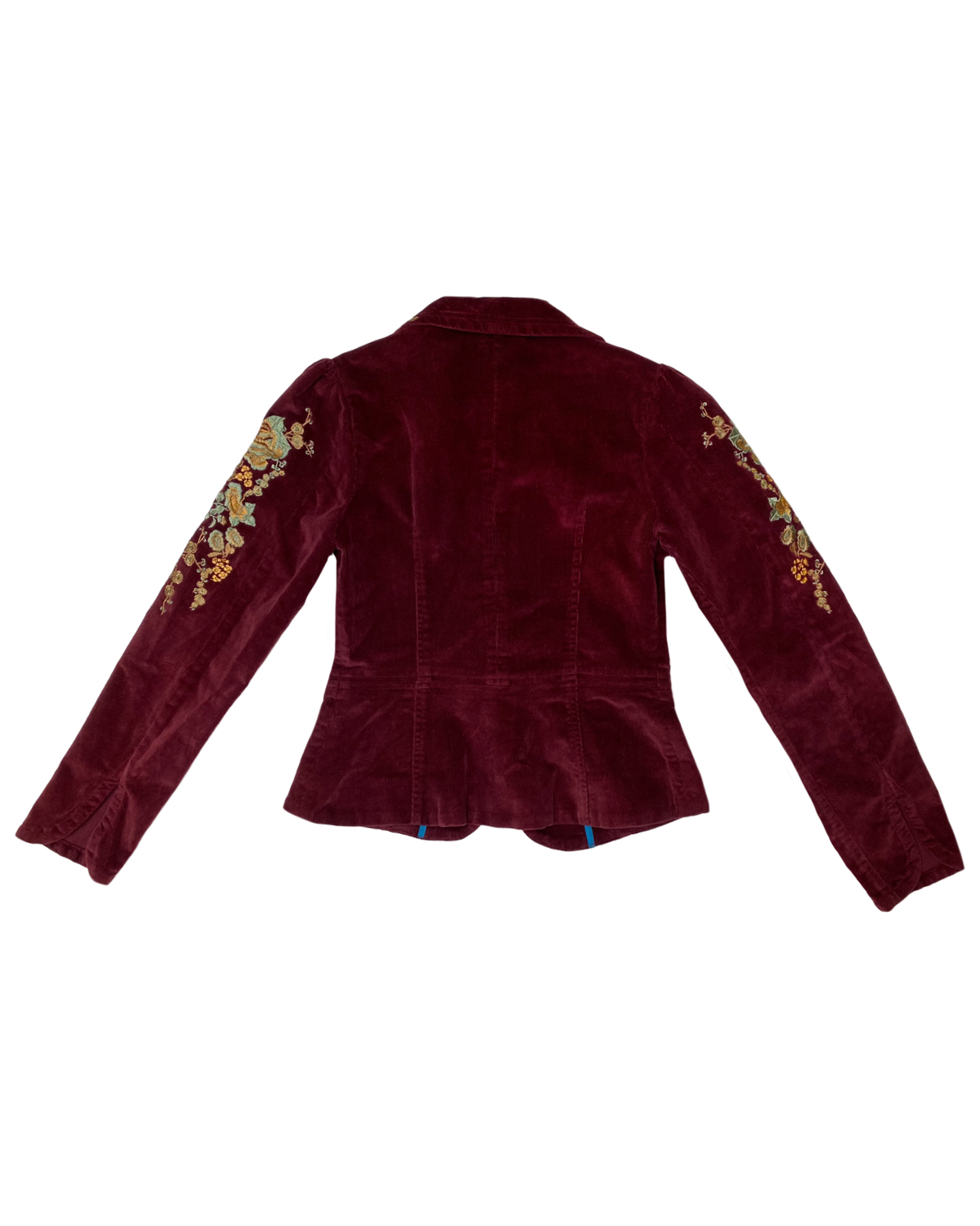 2000s Embroidered Corduroy Blazer