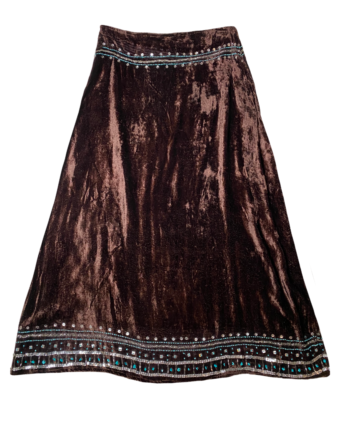 Y2K Boho Velvet Maxi