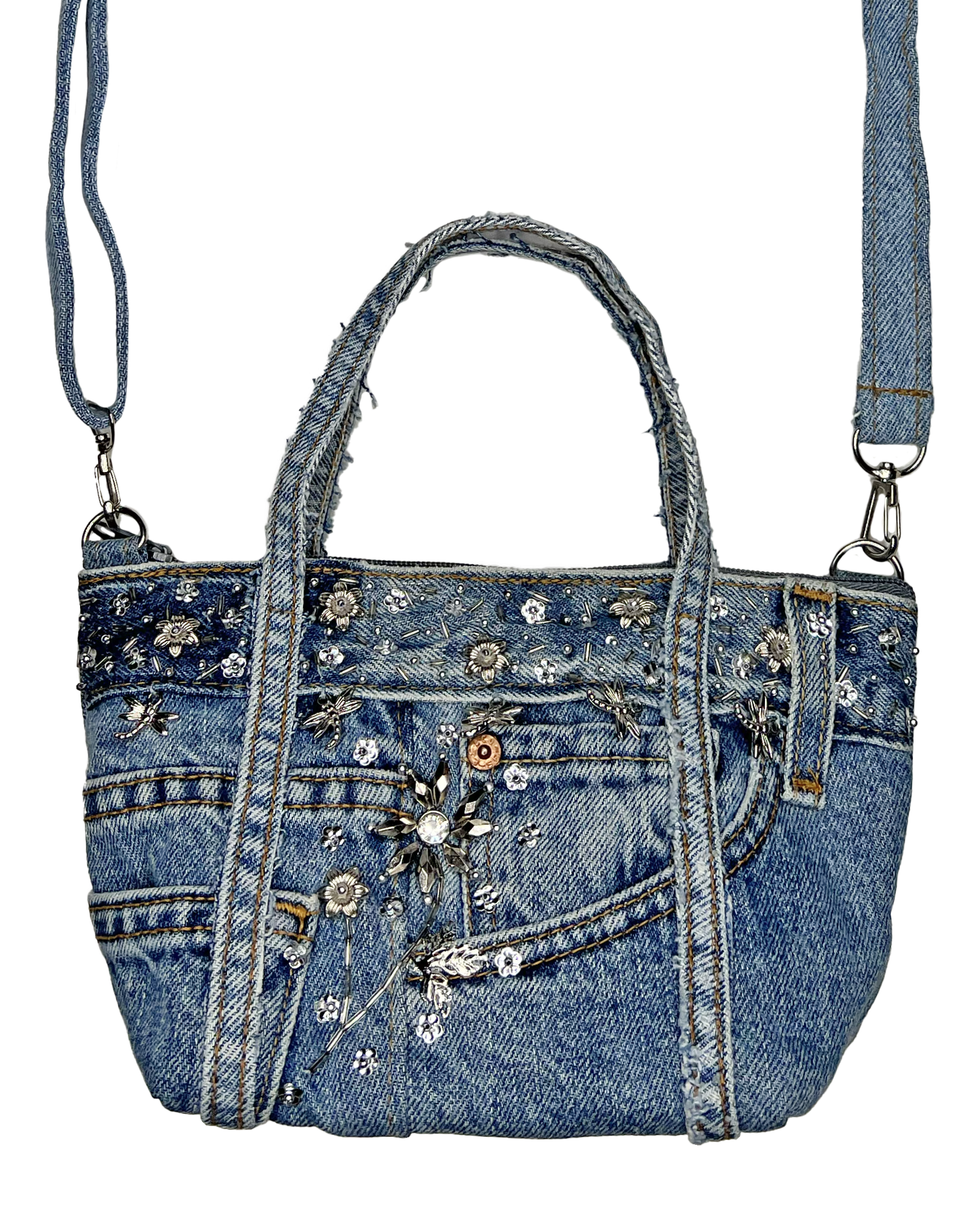 Bedazzled Denim Purse