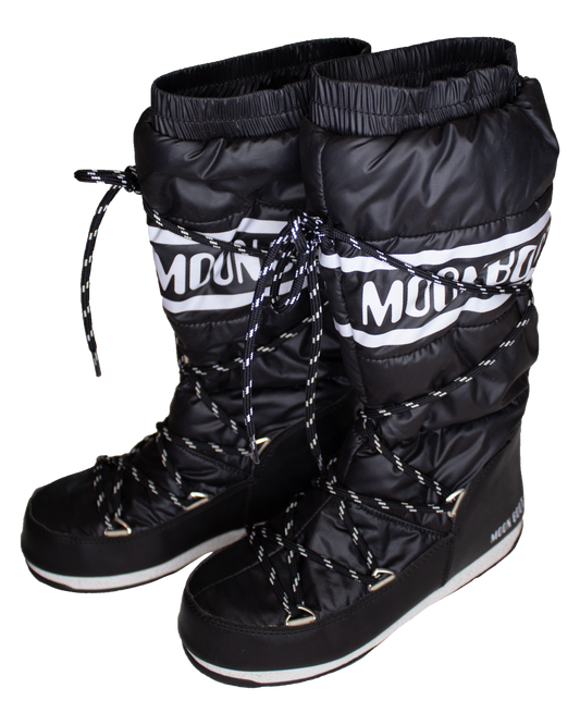 Black & White Moon Boots