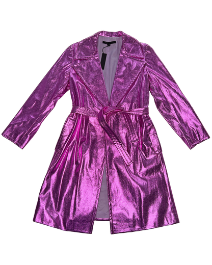 Modern Metallic Trench Coat