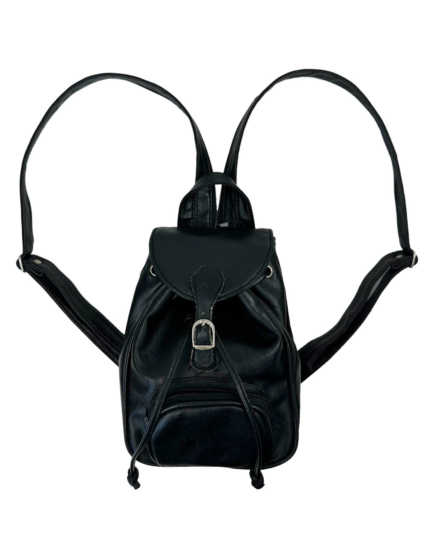 Faux Leather Mini Backpack