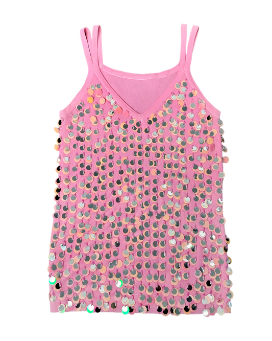Vintage Sequin Tank Top