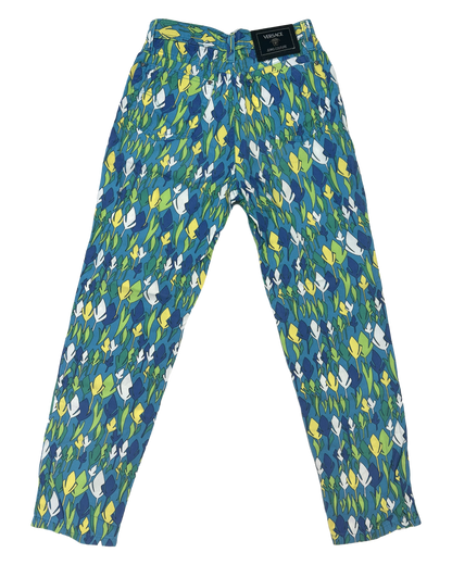 Versace Floral Jeans