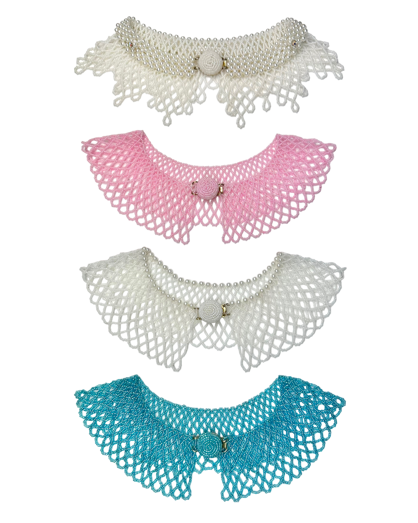 Vintage Deadstock Beaded Collar Necklaces