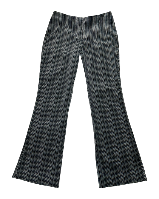 90s Velvet Striped Flares