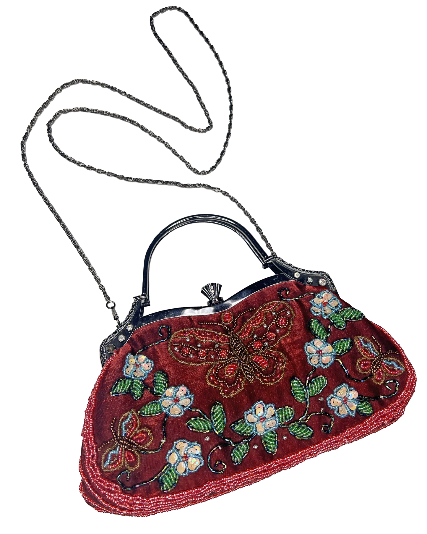 Beaded Butterfly Purse